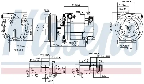 Компресор кондиціонера NISSENS 89549