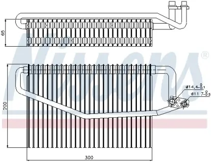 Випарник кондицiонера NISSENS 92173