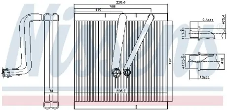 Випарювач кондиціонера NISSENS 92321