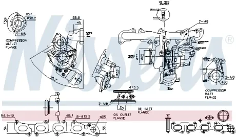 SKODA Турбіна YETI 09-, VW BEETLE 14-, CADDY ALLTRACK, CADDY IV, GOLF VI, JETTA IV NISSENS 93512