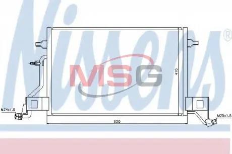 Радiатор кондицiонера NISSENS 940002