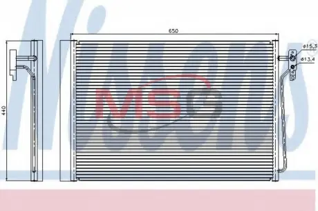 LAND ROVER Радіатор кондиціонера (конденсатор) Range Rover III 3.0d/4.4 02- NISSENS 940045