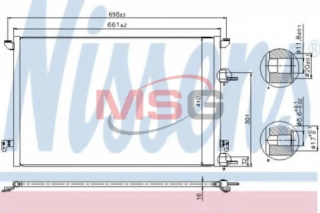 Радiатор кондицiонера Nissens 940320