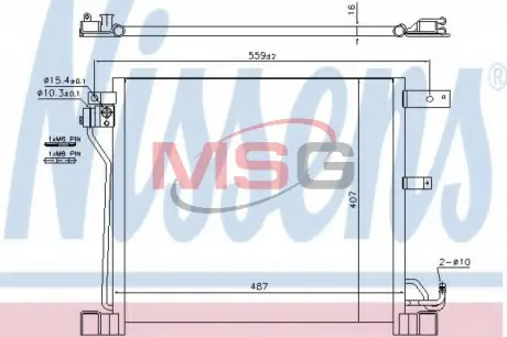 Конденсатор без хладогену NISSENS 940338