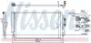 BMW Радіатор кондиціонера (конденсатор) F20, F21, F22, F30, F31, F32, F33, F34, F80, F87 (механіка) NISSENS 940357 (фото 3)