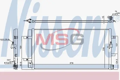 Конденсер кондиціонера NISSENS 940453