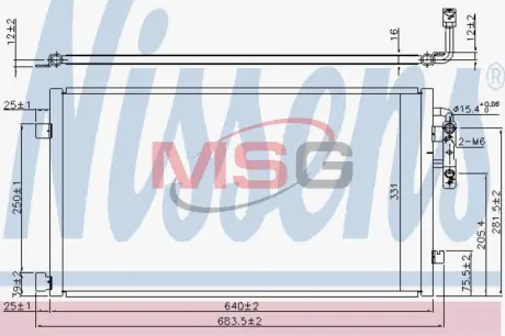 Конденсер кондиціонера NISSENS 940457