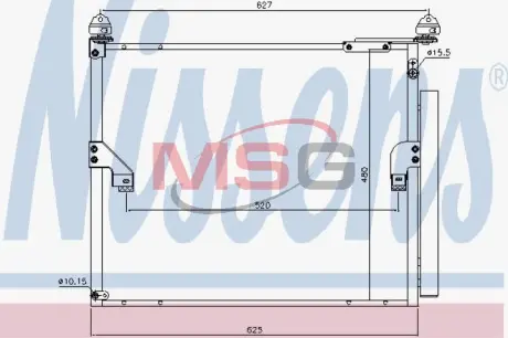 Конденсер кондиціонера NISSENS 940508