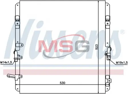 Радiатор кондицiонера NISSENS 94053