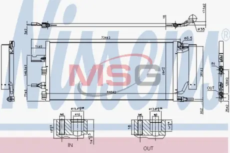 Конденсер кондиціонера NISSENS 940759