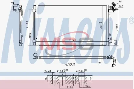 Радiатор кондицiонера NISSENS 940793