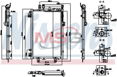 Конденсер кондиціонера NISSENS 940833