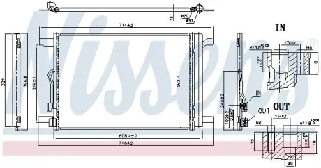 Конденсер кондиціонера NISSENS 940834