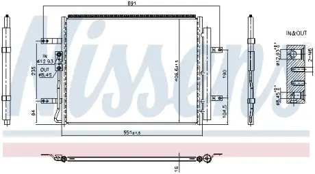 HYUNDAI Радіатор кондиціонера (кондесатор) KONA 1.6 19- NISSENS 940985