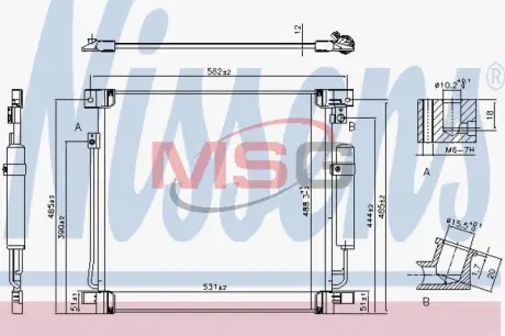 Конденсер кондиціонера NISSENS 941078