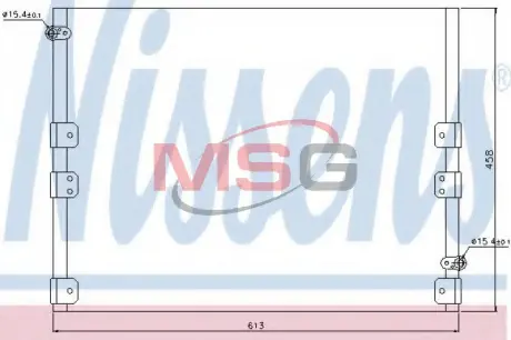 Радiатор кондицiонера NISSENS 94512