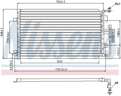 Конденсер кондиціонера NISSENS 94846