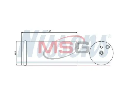 Деталь кондицiонера NISSENS 95405