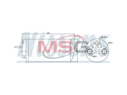 Осушувач кондиціонера NISSENS 95461