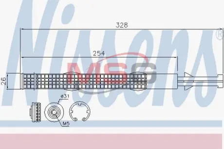 Осушувач кондицiонера NISSENS 95526