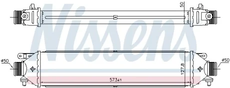 FIAT Інтеркулер Bravo II, Doblo, Punto, Grande Punto, Opel Combo Tour 1.3d/2.0 Nissens 961464