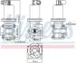 Клапан EGR ALFA ROMEO 147, 156, 159, 166, BRERA, GT, SPIDER CADILLAC BLS FIAT BRAVO II, CROMA, STILO LANCIA THESIS OPEL ASTRA H, ASTRA H GTC, ASTRA H/KOMBI, SIGNUM, VECTRA C 1.9D/2.4D 04.02- NISSENS 98180 (фото 1)