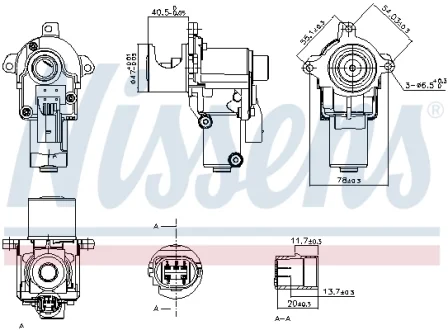 VW Клапан EGR Audi A4/5/6, Q7, Touareg 3.0/6.0TDI 04 Nissens 98217