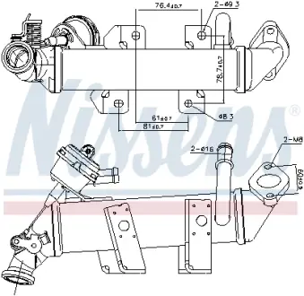 Радіатор відпрацьованих газів NISSENS 989287