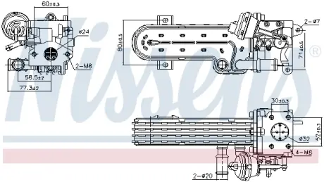 Радіатор відпрацьованих газів NISSENS 989413