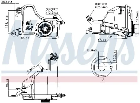 Розширювальний бак NISSENS 996153