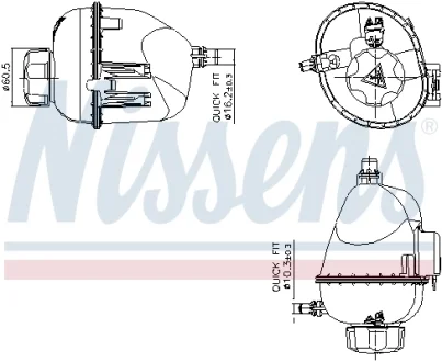 Бачок розширювальний NISSENS 996317