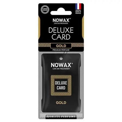 Ароматизатор целюлозний серія Delux Card 6 г-Gold NOWAX NX07731 (фото 1)