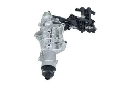 Радіатор масляний (з корпусом фільтра) MB C-class (W205) 14-18 (теплообмінник) NRF 310252 (фото 1)