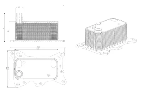 Радіатор масляний NRF 31835