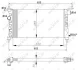 Радіатор охолодження Opel Combo 1.2/1.4 94-01 NRF 50551 (фото 4)