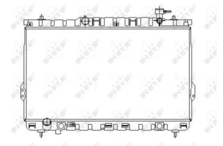 Радіатор охолодження Hyundai Santa Fe 2.0-2.4/2.0 CRDi 00- NRF 53357