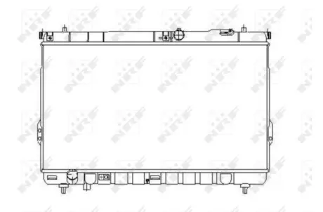 Радіатор охолодження Hyundai Santa Fe 2.0 CRDi 01-06 NRF 53358