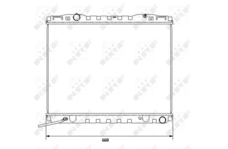 Радіатор охолодження Kia Sorento 2.4/2.5 CRDi 02- NRF 53365
