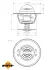 Термостат Seat Ibiza/VW Golf II/III/Jetta II 1.0-1.6 -99 (84°C) NRF 725213 (фото 5)