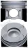 Поршень с кольцами і пальцем (размер отв. 88.50/+0.50) DB W202/W210/W211 2.2CDI (OM 611/ 960-961-980 EURO 3) (дизель) NURAL 87-117907-10 (фото 1)