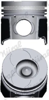 Поршень с кольцями і пальцем (80.5 / +0.50) RENAULT MEGANE III 1.9 dCi 08- (дизель) NURAL 87-422307-10