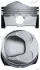 Поршень з кольцями і пальцем (82.5 / STD) AUDI, SEAT, SKODA, VW 2.0 бензин NURAL 87-435100-00 (фото 1)