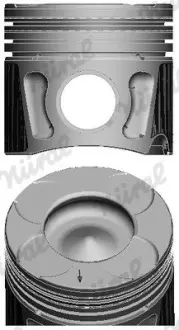 Поршень 70 (+0.40) ALFA ROMEO MITO CHEVROLET AVEO CITROEN NEMO, NEMO/MINIVAN FIAT 500, 500 C, 500L, DOBLO, DOBLO CARGO, FIORINO, FIORINO/MINIVAN, GRANDE PUNTO, IDEA, LINEA, PANDA 1.3D 05.08- NURAL 87-435706-00