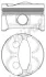 Поршень с кольцами і пальцем (размер отв. 77/STD) CITROEN C3 II 1.4 09-, C4 II 1.4 09- (бензин) NURAL 87-444800-40 (фото 2)