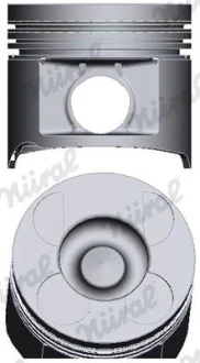 Поршень с кольцами і пальцем (розмір отв. 89 / STD) NISSAN NAVARA NP300 2.5 dCi 05-, PATHFINDER III 2.5 dCi 05- (дизель) NURAL 87-452600-00