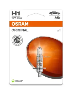 Лампочка H1 Standard (упаковка-блістер, 1 шт, 12В, 55Вт, тип гнізда: P14,5S) OSRAM 64150-1BL