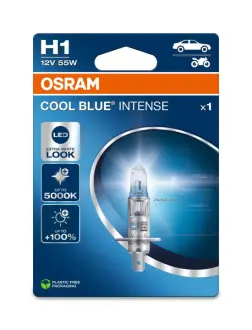 Лампочка H1 Cool Blue Intense NextGen (упаковка-блістер, 1 шт, 12В, Білий, 55Вт, тип гнізда: P14,5S) OSRAM 64150CBN-1BL