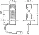 Автолампа LED 12V 8W 6500K PK22S H3 к-кт 2шт OSRAM 64151DWESY-HCB (фото 3)