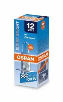 Лампочка Super Bright галоген H1 (12 В, 100 Вт, тип гнізда: PX14,5S без гомологічного сертифікату) OSRAM 64152SB