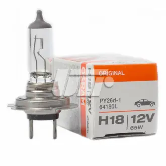 Лампочка Standard галоген H18 (10 шт, 12 В, 65 Вт, тип гнізда: PY26D-1) OSRAM 64180L